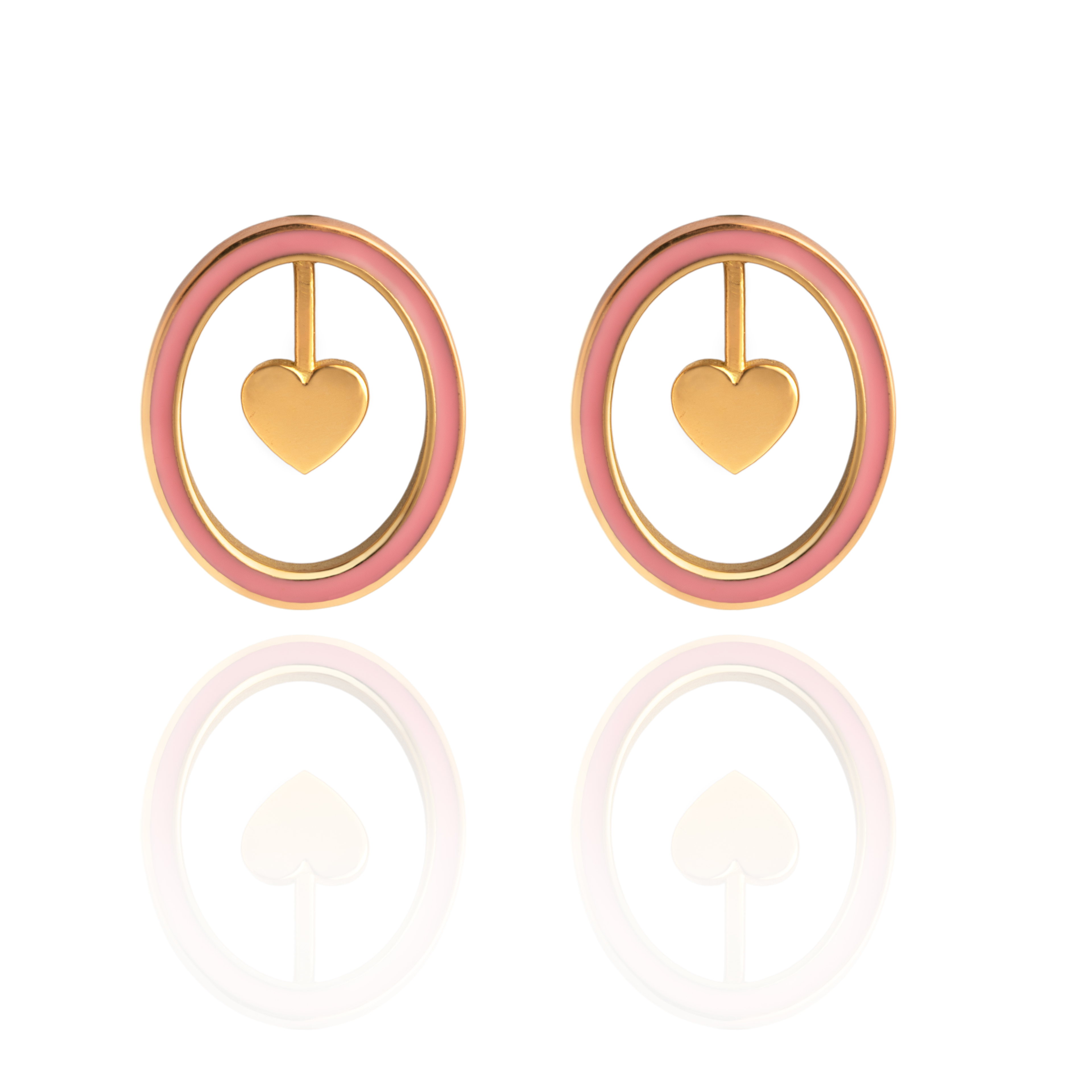 43 گوشواره میخی قلب هینا