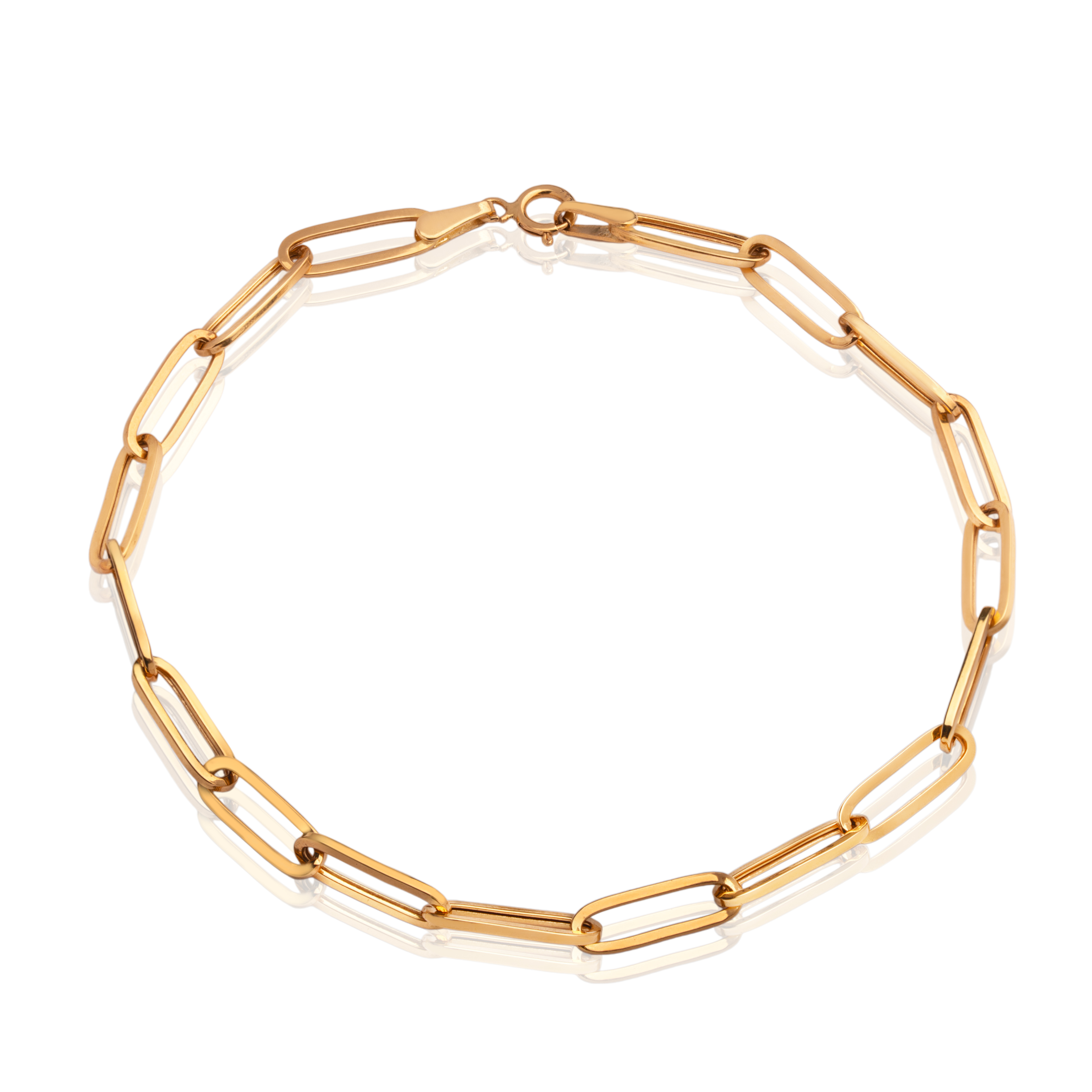 76 دستبند زنجیر بیضی