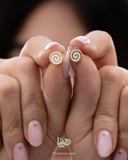 گوشواره آبنبات سفید هینا