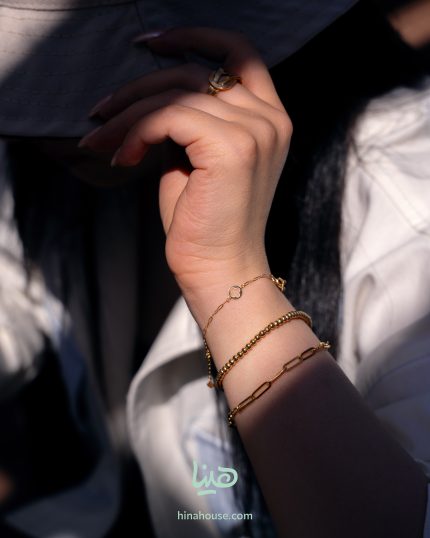 دستبند زنجیر بیضی