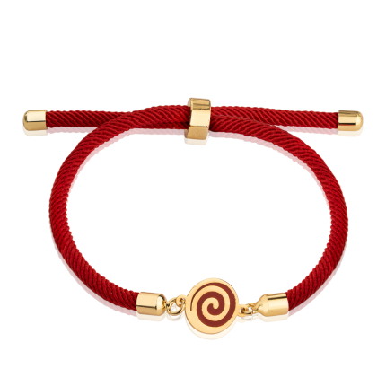 دستبند نخی آبنبات قرمز