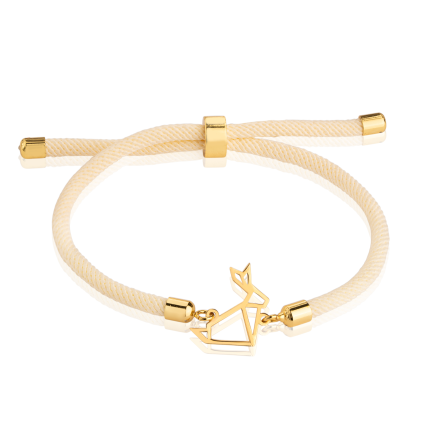 دستبند نخی خرگوش اوریگامی