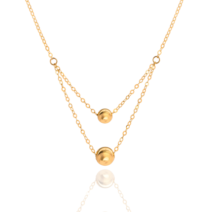 گردنبند دو لاین گوی