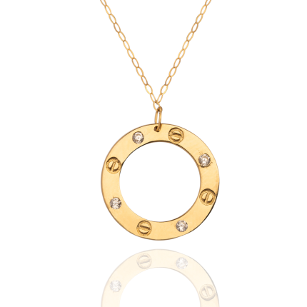 گردنبند حلقه کارتیه لاو