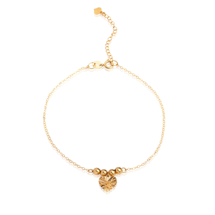 دستبند ۴ گوی و قلب